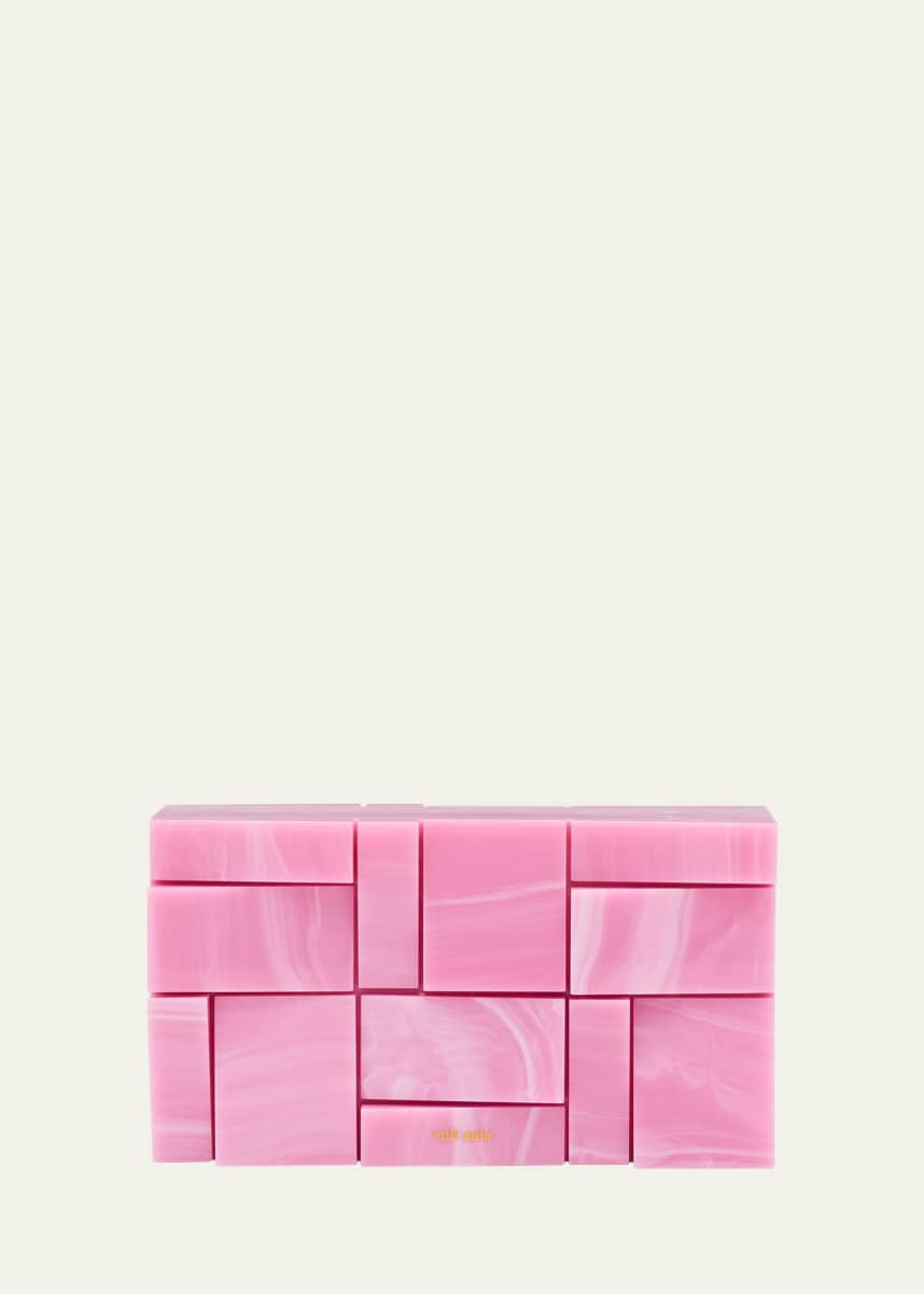 Cult Gaia Galleria Block Acrylic Clutch Bag