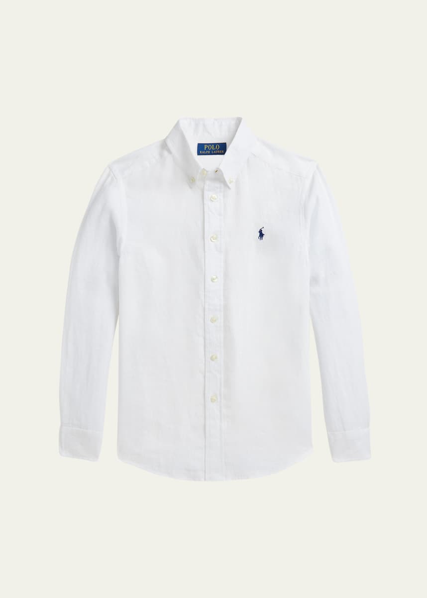 Ralph Lauren Childrenswear Boy's Classic Embroidered Sport Shirt, Size S-XL