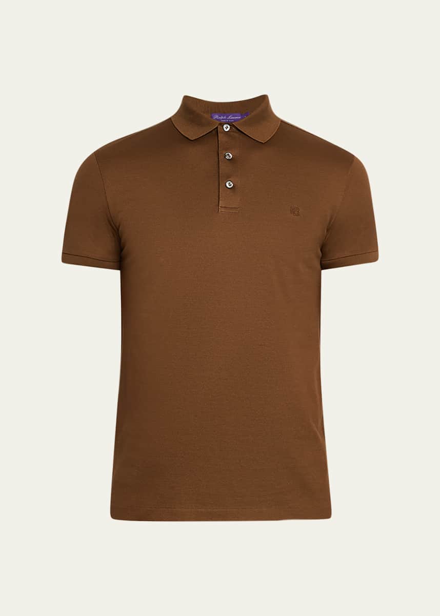 Ralph Lauren Purple Label Men's Custom Slim-Fit Pique Polo Shirt