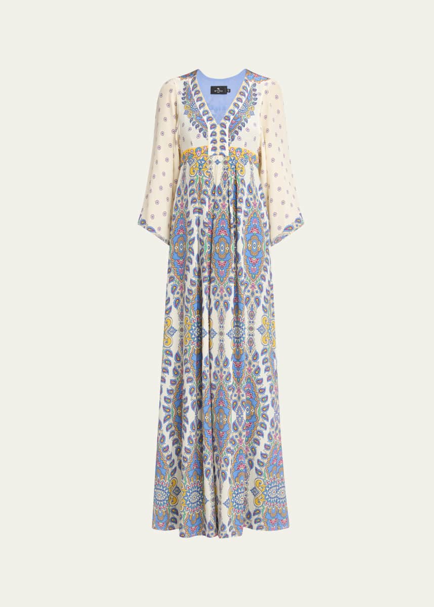 Etro Paisley Silk Maxi Dress
