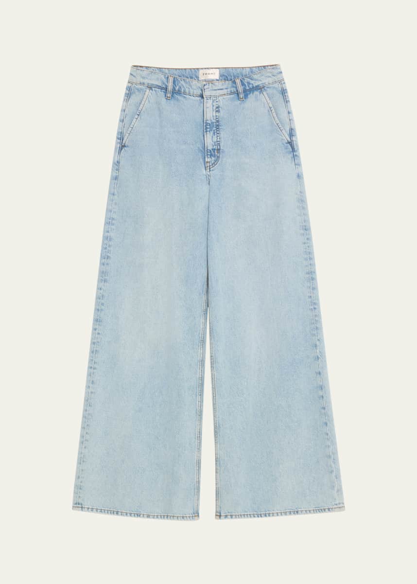 FRAME The Wide Denim Trousers