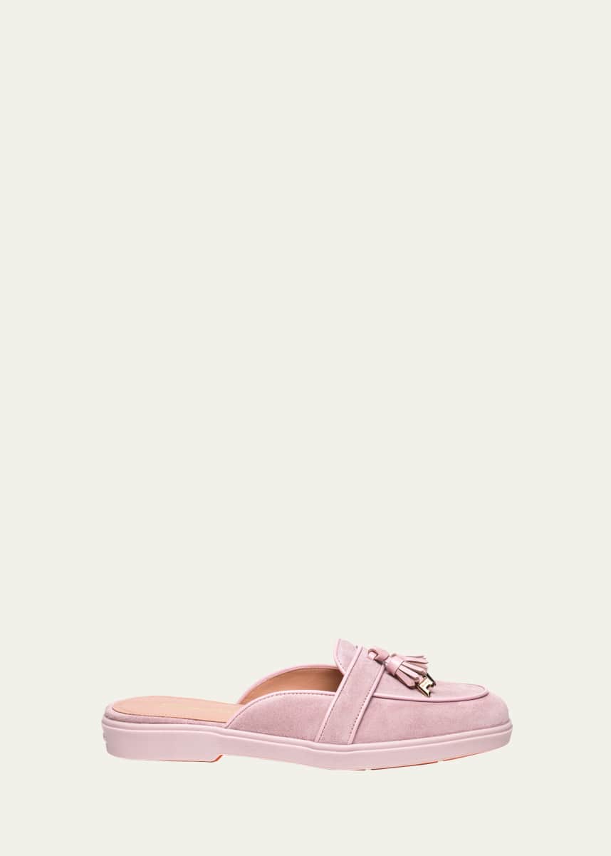 Santoni Riviera Sabot Penny Loafer Mules