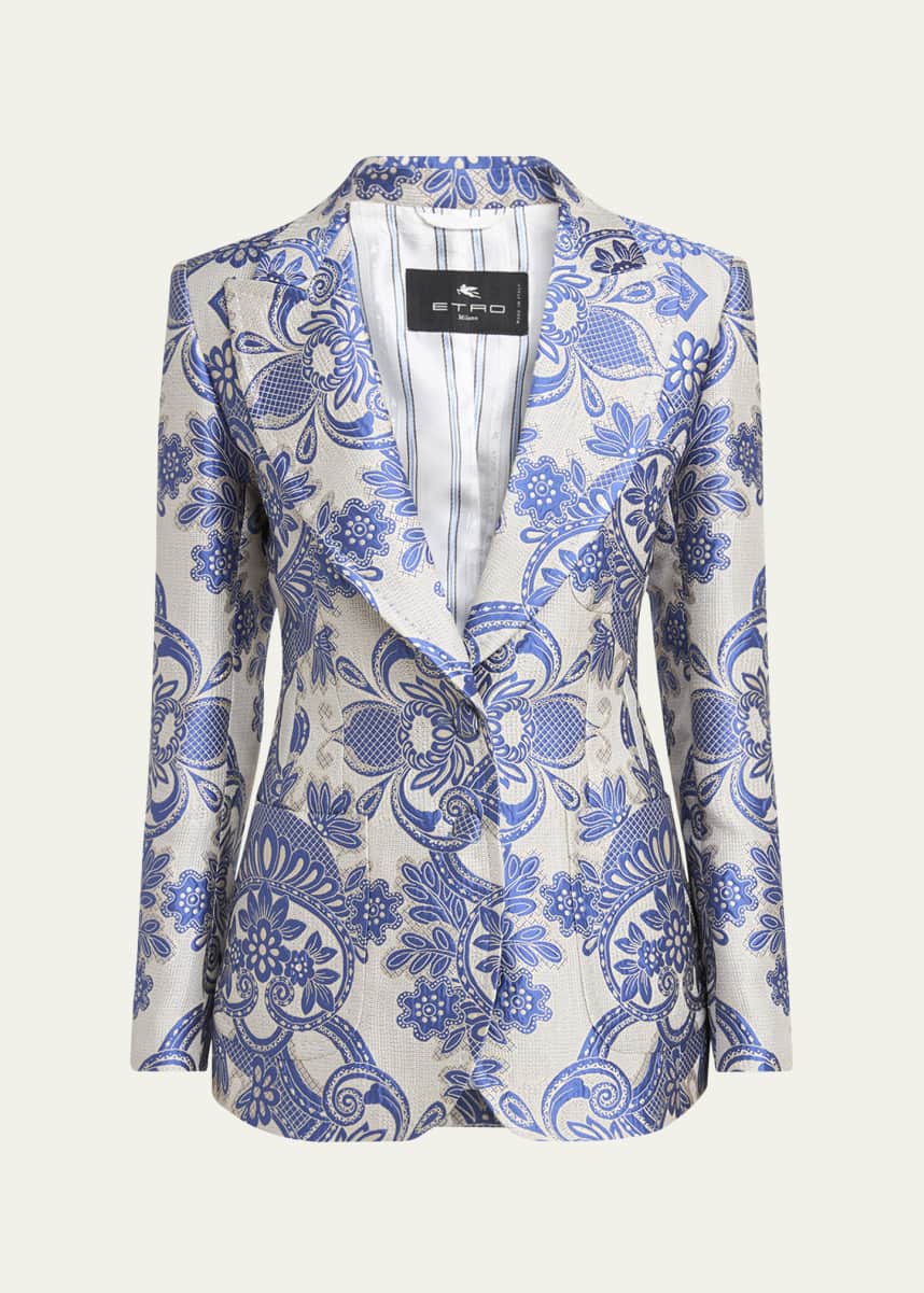 Etro Floral Paisley Jacquard Jacket