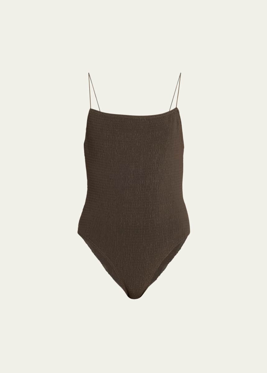 Toteme Smocked One-Piece Swimsuit