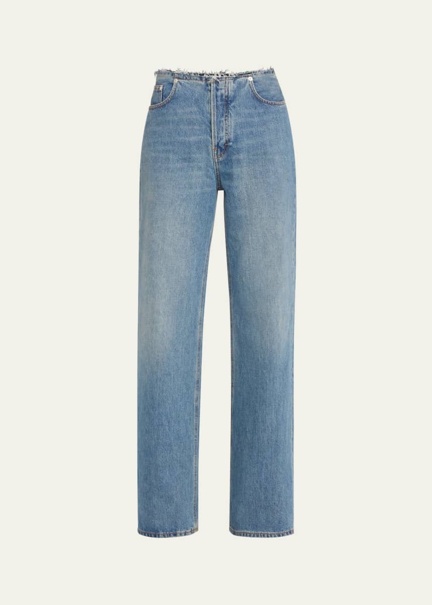 HAIKURE Korea Raw Waistband Jeans