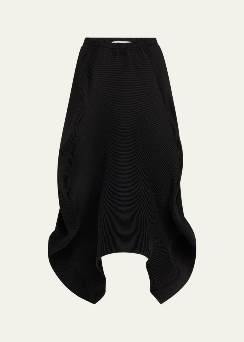 Melitta Baumeister Wavy Ripple Midi Skirt