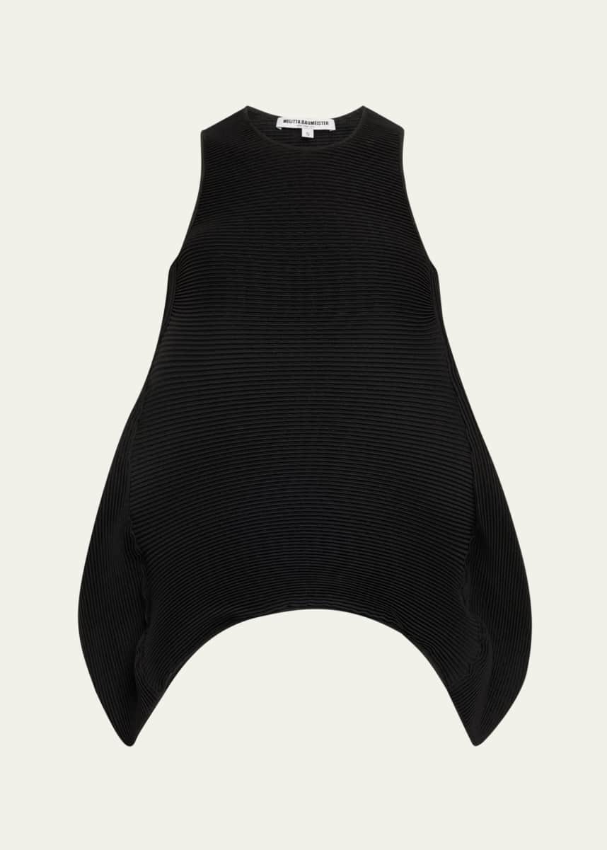 Melitta Baumeister Wavy Ripple Sleeveless Top