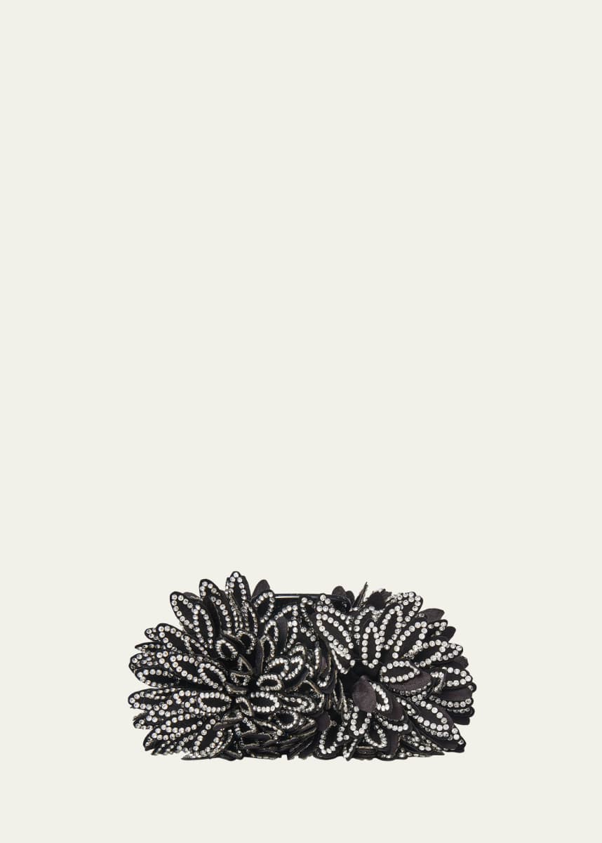 Lele Sadoughi Dahlia Flower Crystal Jaw Clip