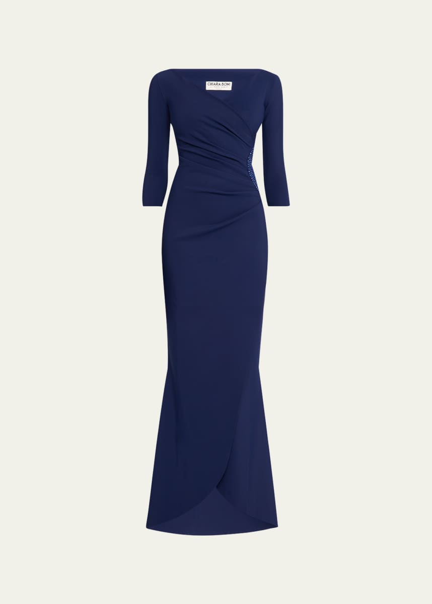 Chiara Boni La Petite Robe Emerentienne Embellished Mermaid Gown