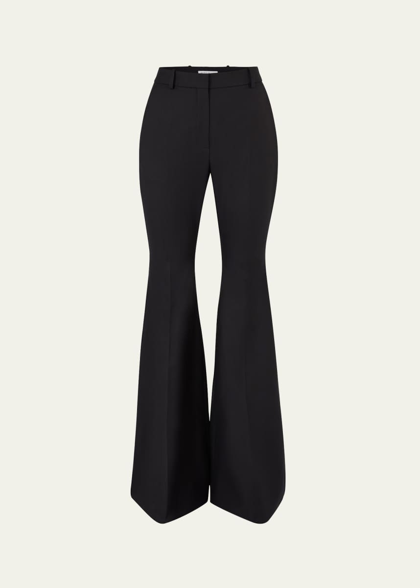 Nina Ricci Flared Wool Trousers