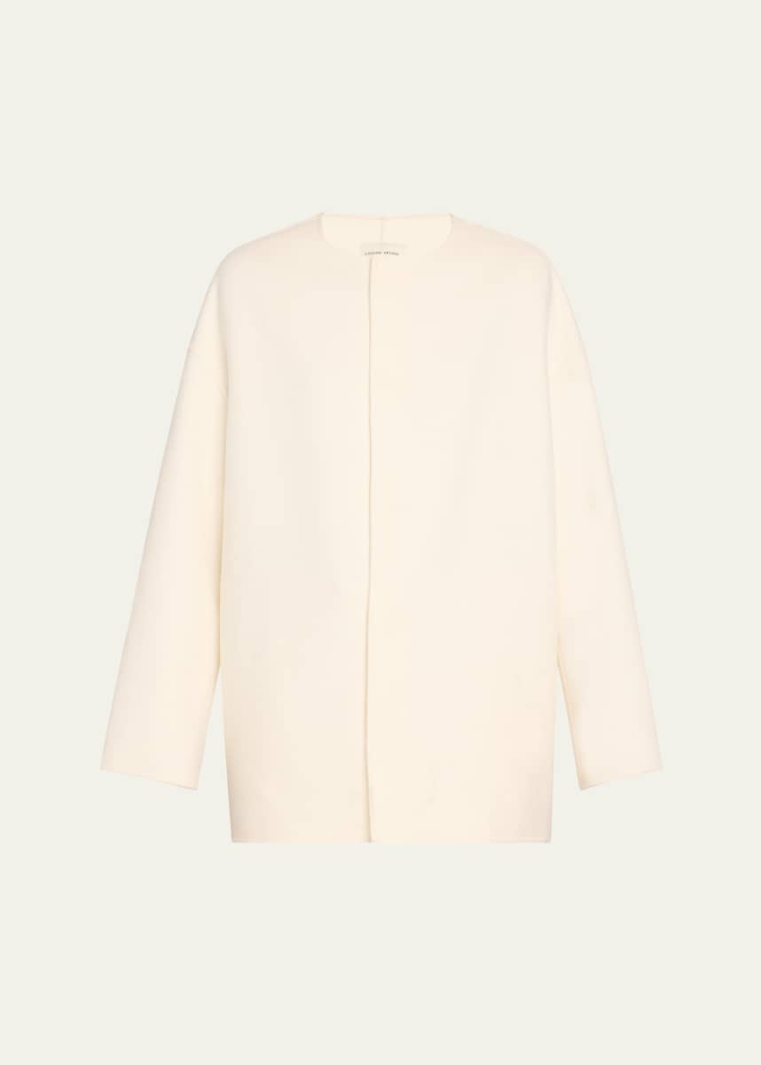 Loulou Studio Gio Short Wool-Cashmere Coat