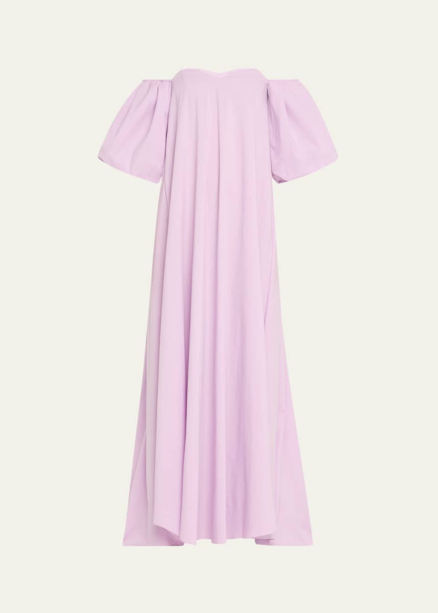 Caroline Constas Palmer Off-Shoulder Gown
