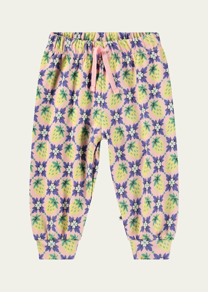 Molo Girl's Simeon Floral-Print Sweatpants, Size 6M-2