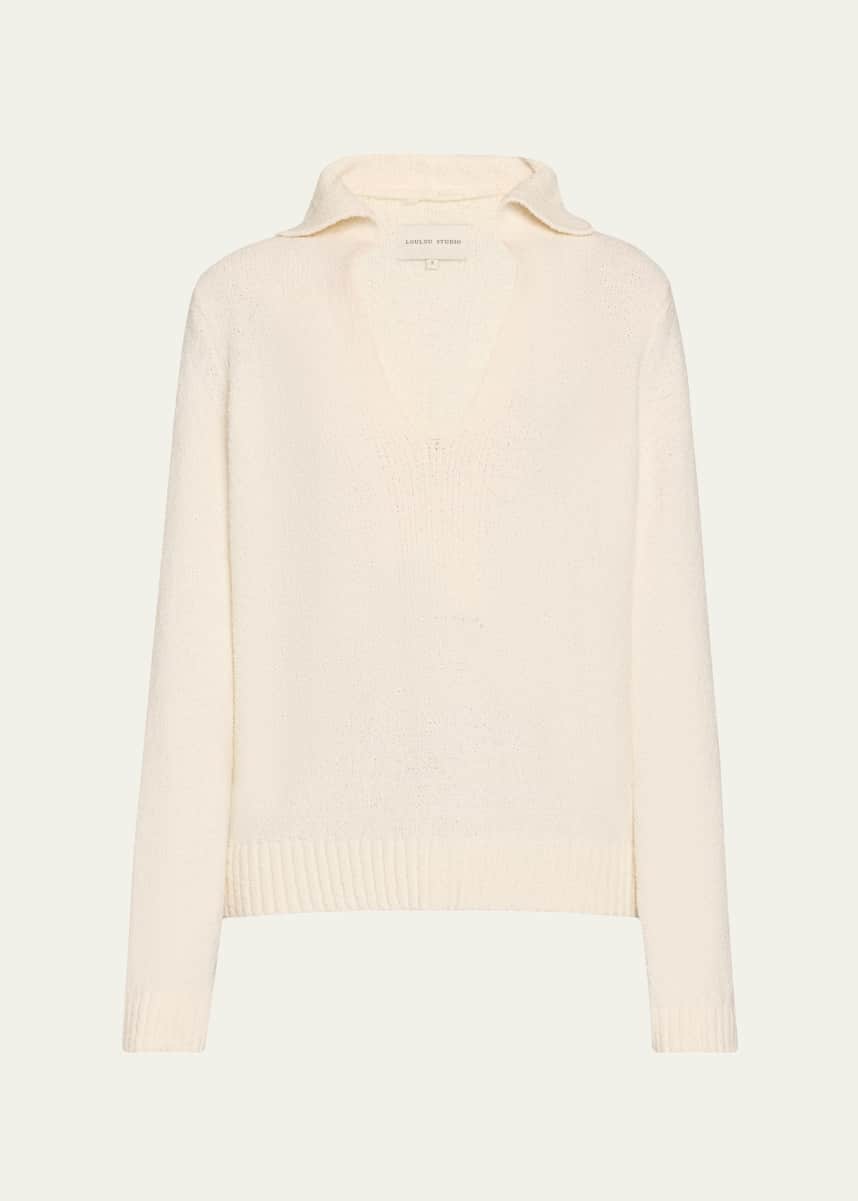 Loulou Studio Bahia V-Neck Sweater
