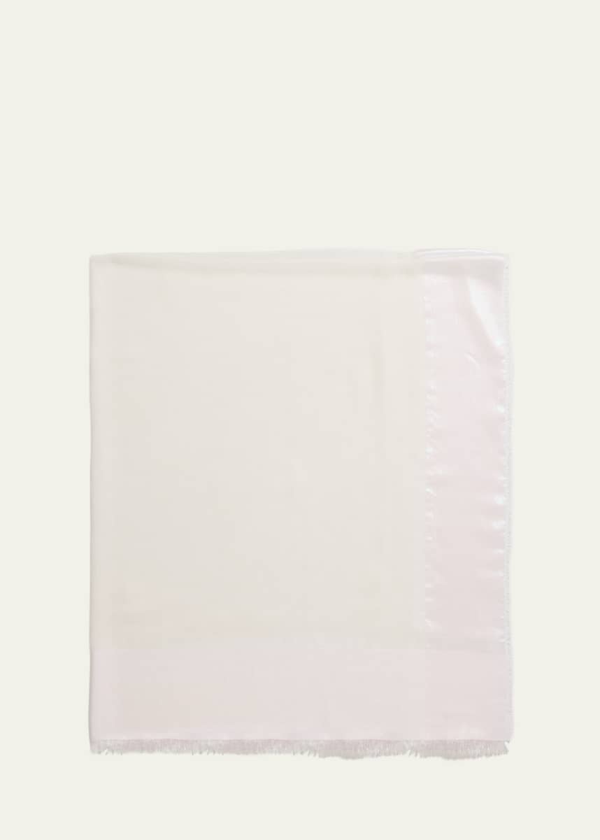 Faliero Sarti Alberta Fringed Shiny-Edge Scarf