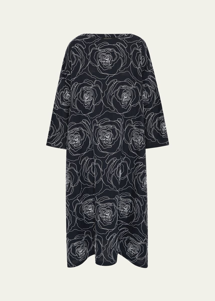 Eskandar Wide A-Line Scoop-Neck Dress