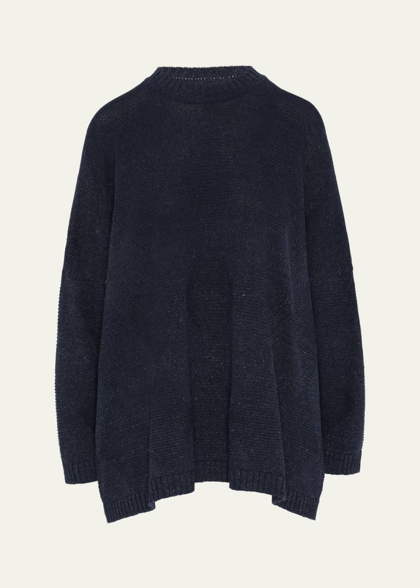Eskandar 34 Width Round Neck Sweater (Mid Plus)