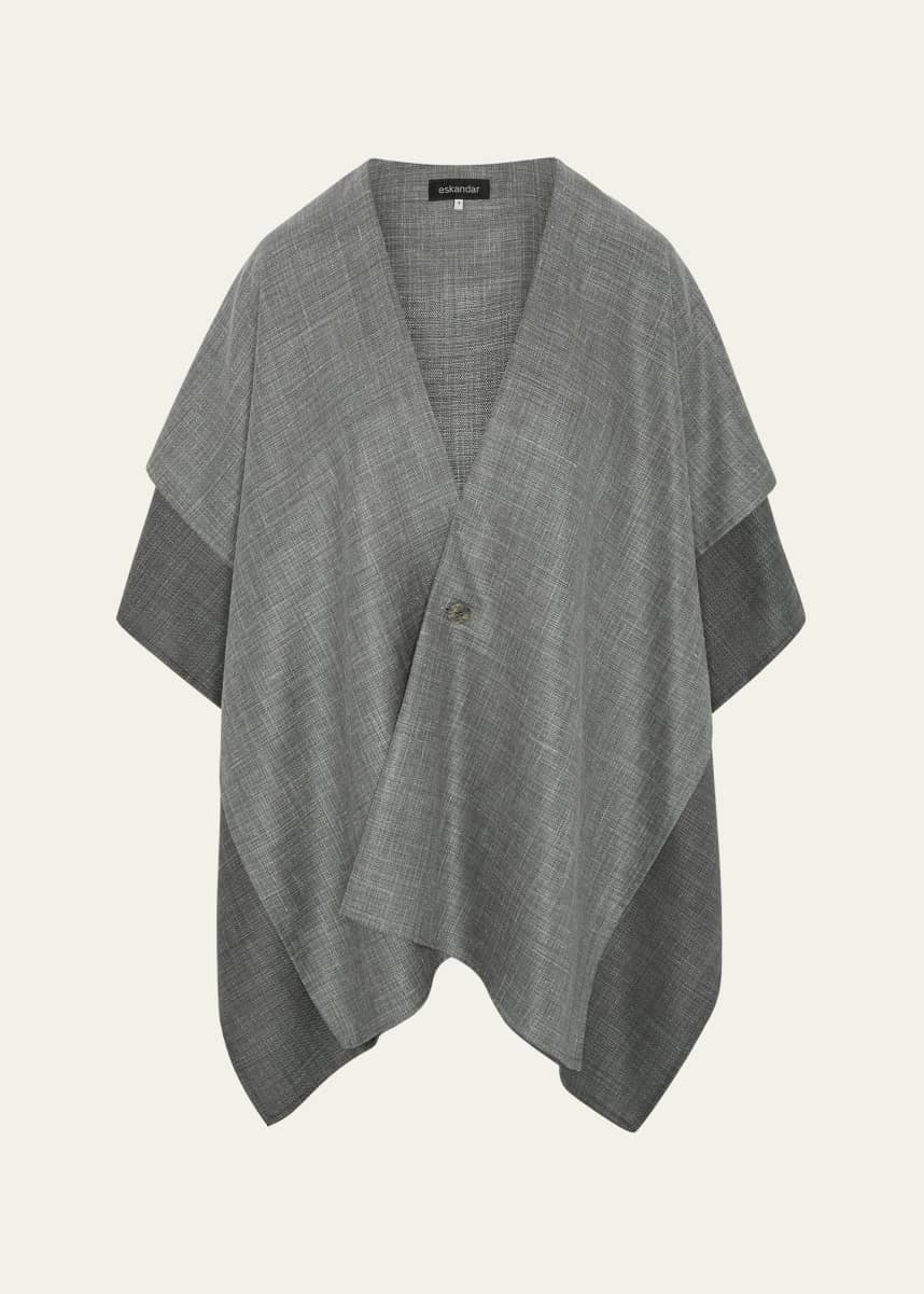 Eskandar Double Layer Blanket Tabard (Long Length)