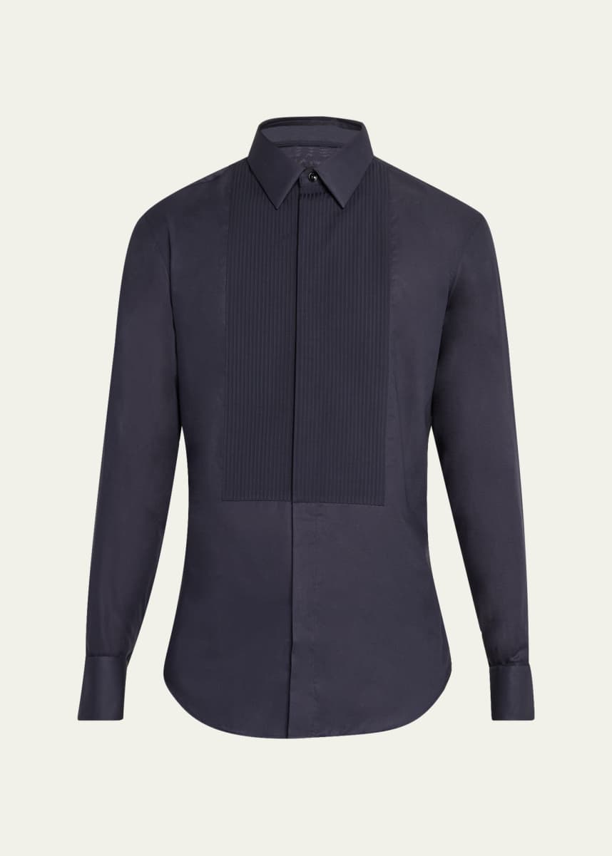 Giorgio Armani Men's Pleated Bib Tuxedo Shirt