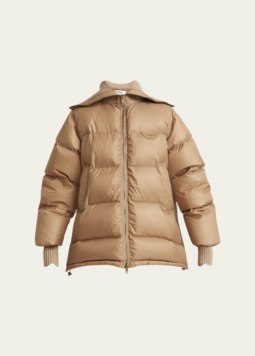 Chloe Puffer Drawcord Coat
