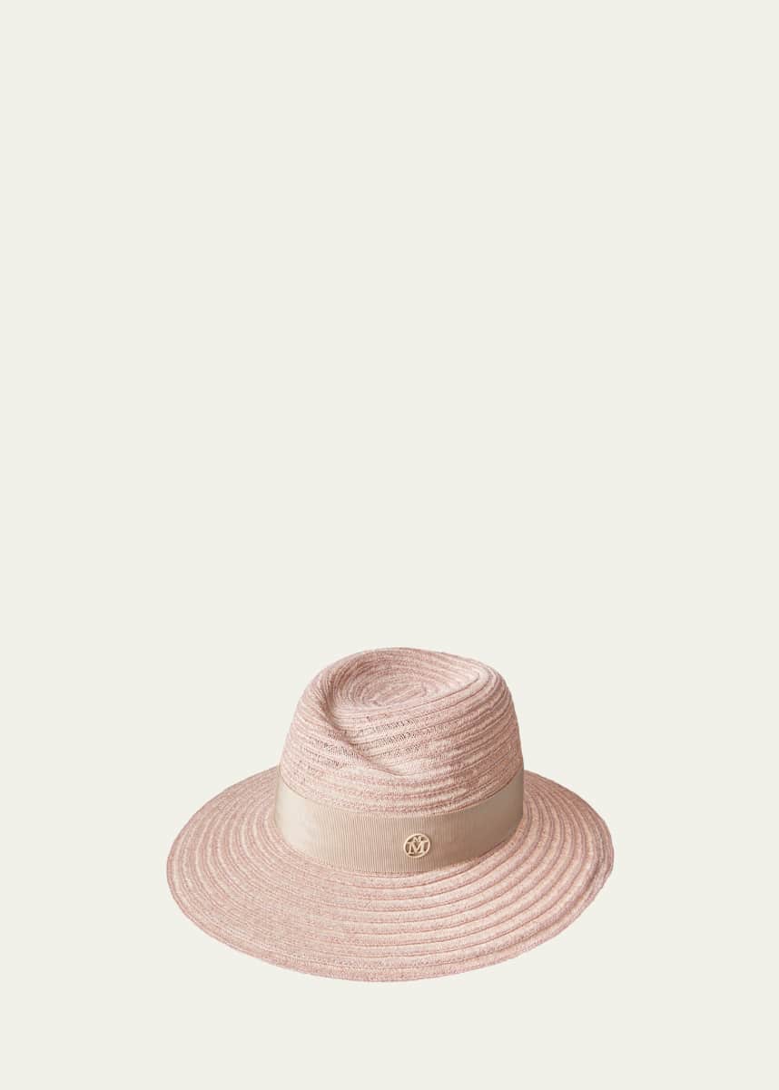 Maison Michel Virginie Straw Fedora Hat