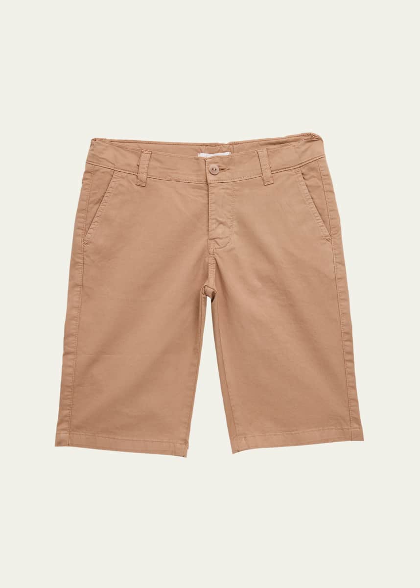 Mariella Ferrari Boy's Stretch Cotton Bermuda Shorts