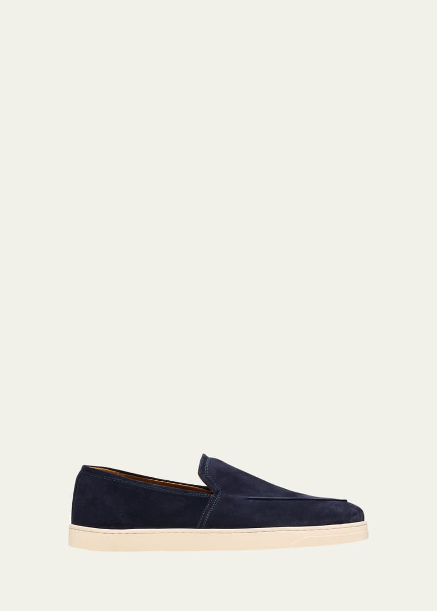 Bergdorf Goodman Men's Suede Hybrid Sneaker Loafers
