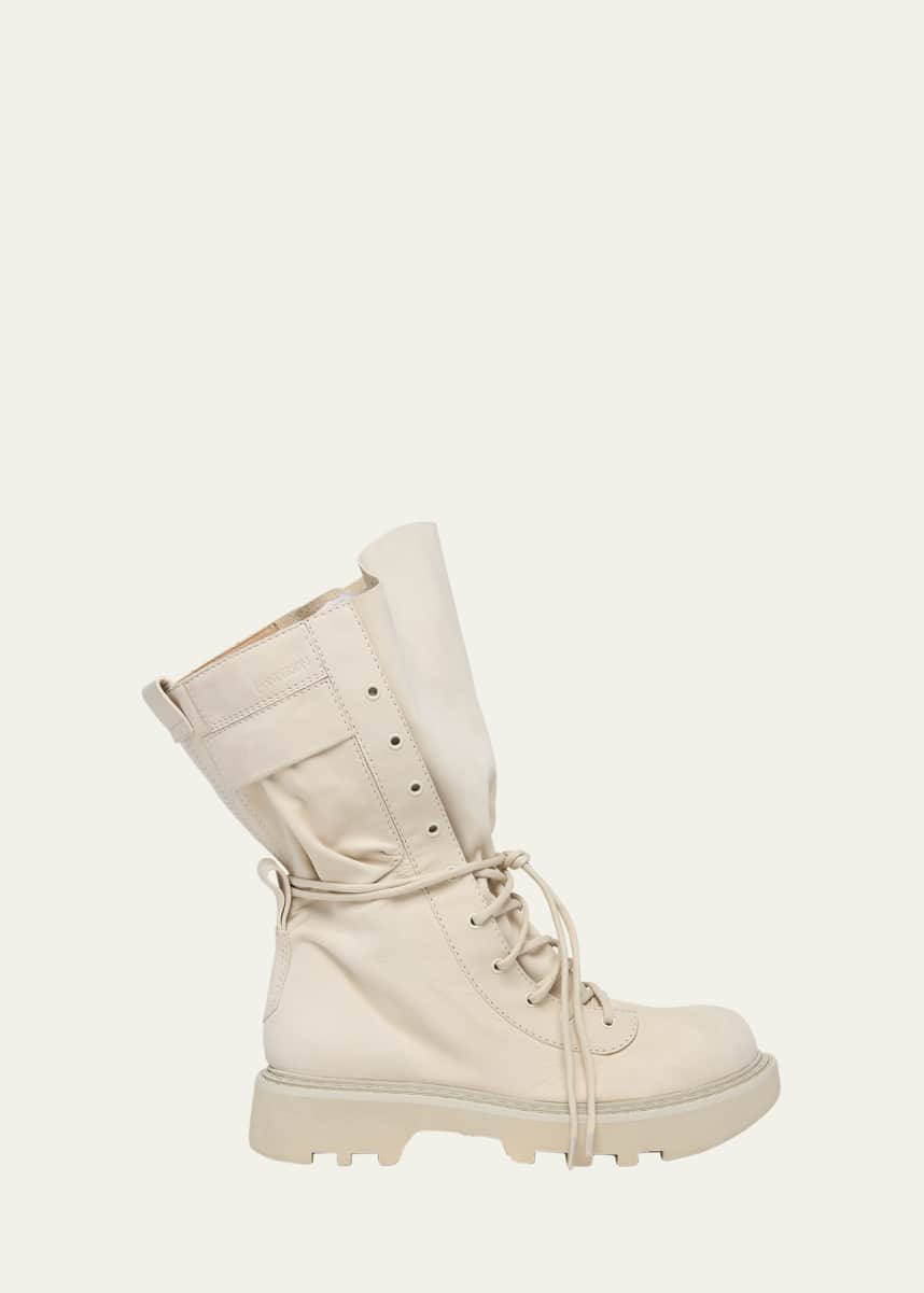 JW Anderson Suede Lace-Up Combat Boots