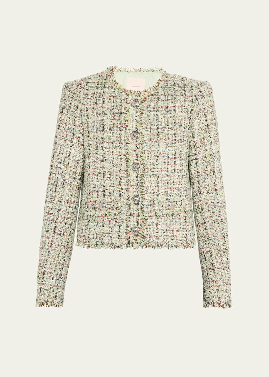 Cinq a Sept Khloe Single-Breasted Bouclé Blazer