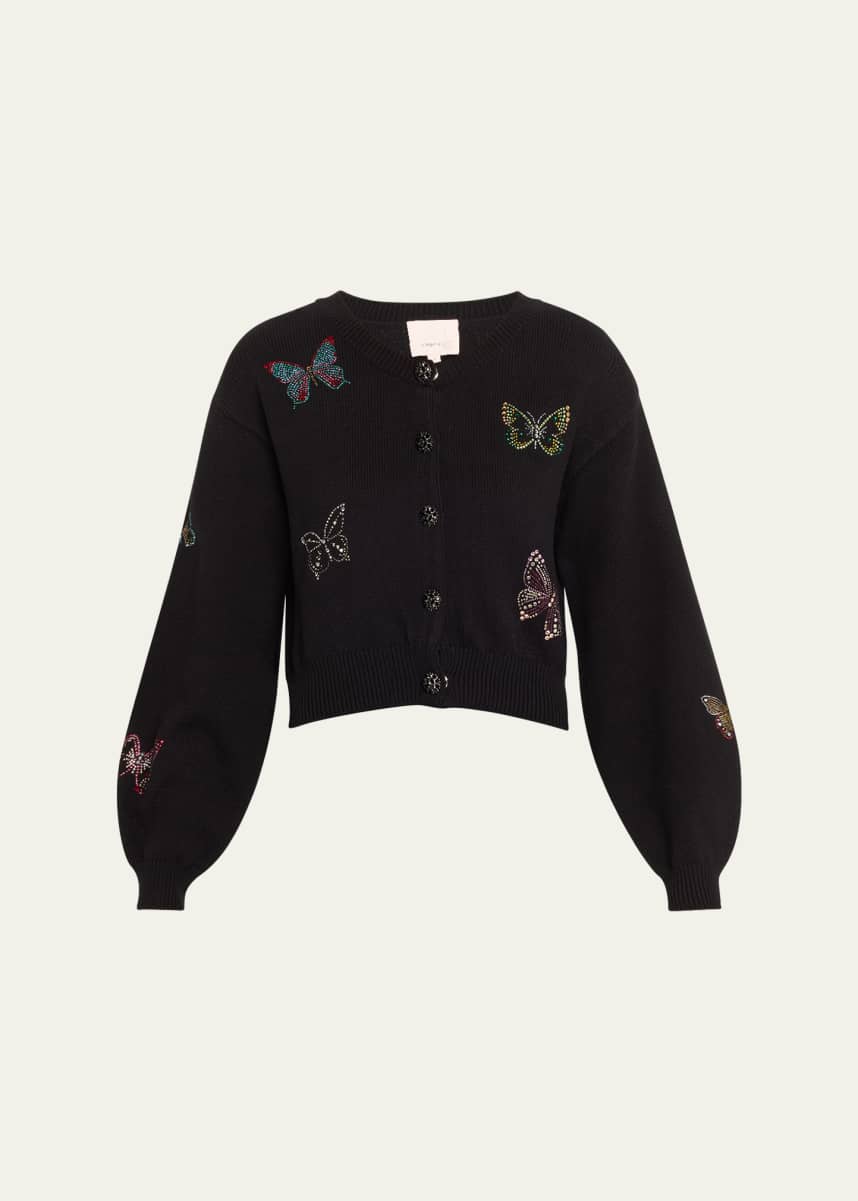 Cinq a Sept Lisette Embellished Butterfly Cardigan
