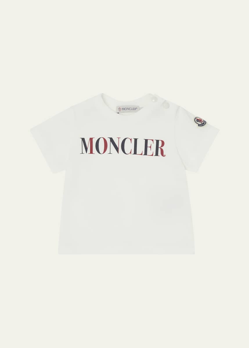 Moncler Boy's Chest Logo Short-Sleeve T-Shirt, Size 6M-3