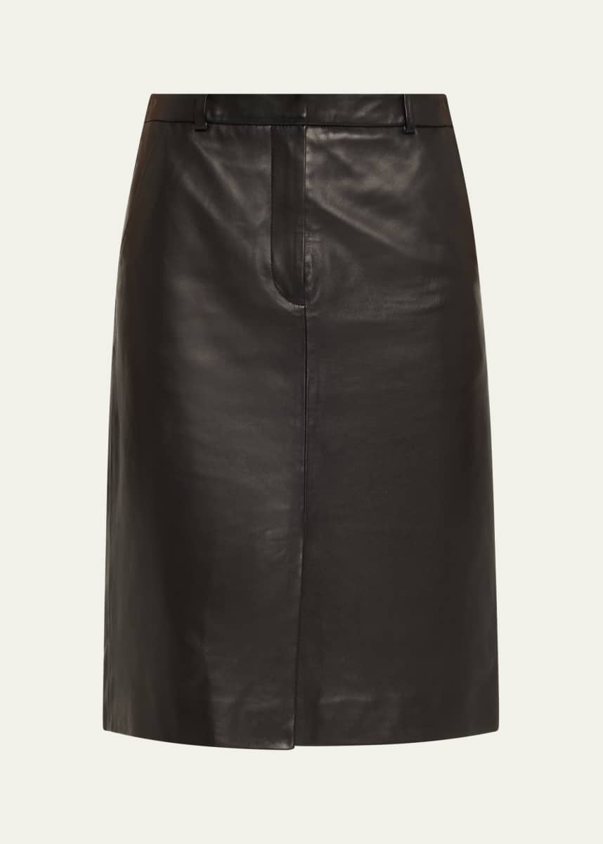 Veronica Beard Maxine Leather Skirt