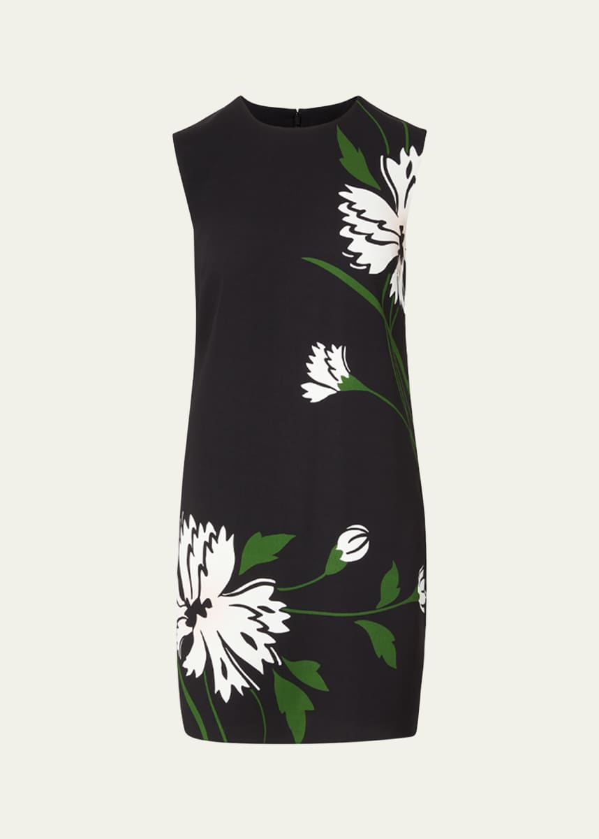 Veronica Beard Cromwell Floral Sleeveless Shift Dress