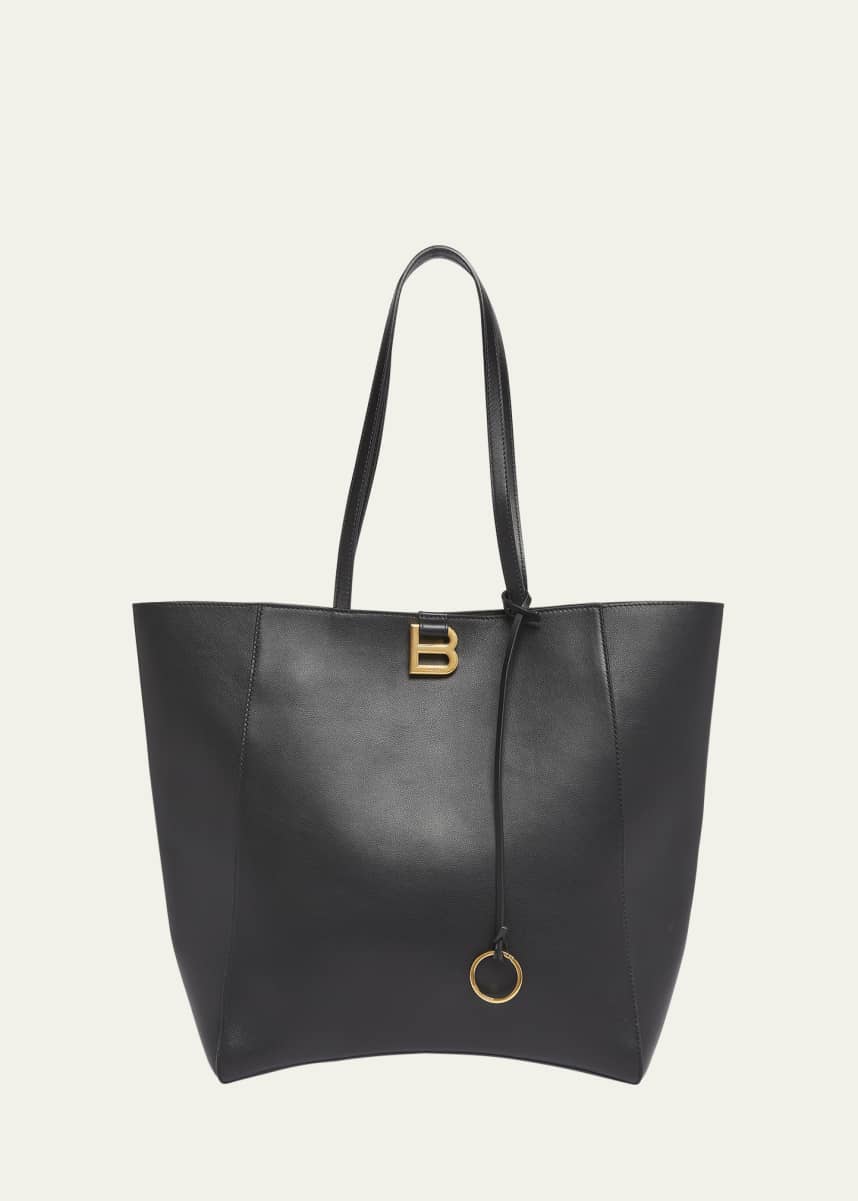 Balenciaga Hourglass Large Soft Leather Tote Bag