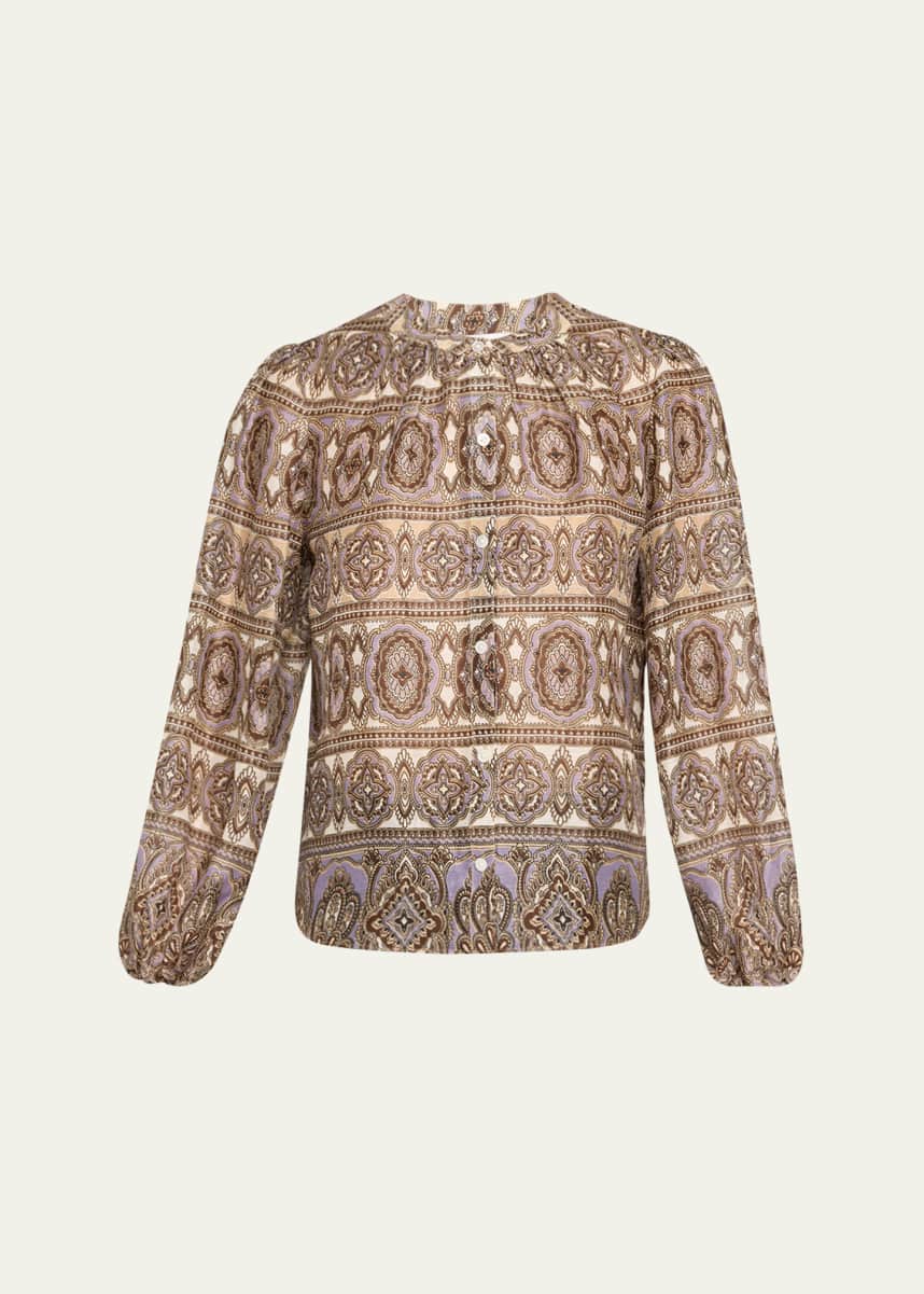Veronica Beard Ashlynn Printed Top