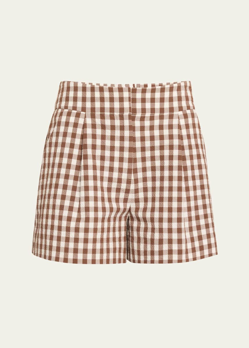 Veronica Beard Haina Gingham Shorts
