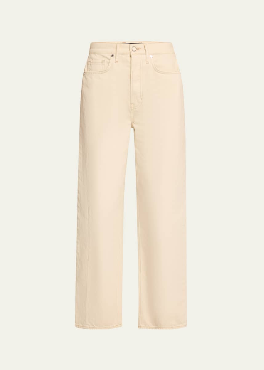 Veronica Beard Ryder High-Rise Saddle Jeans