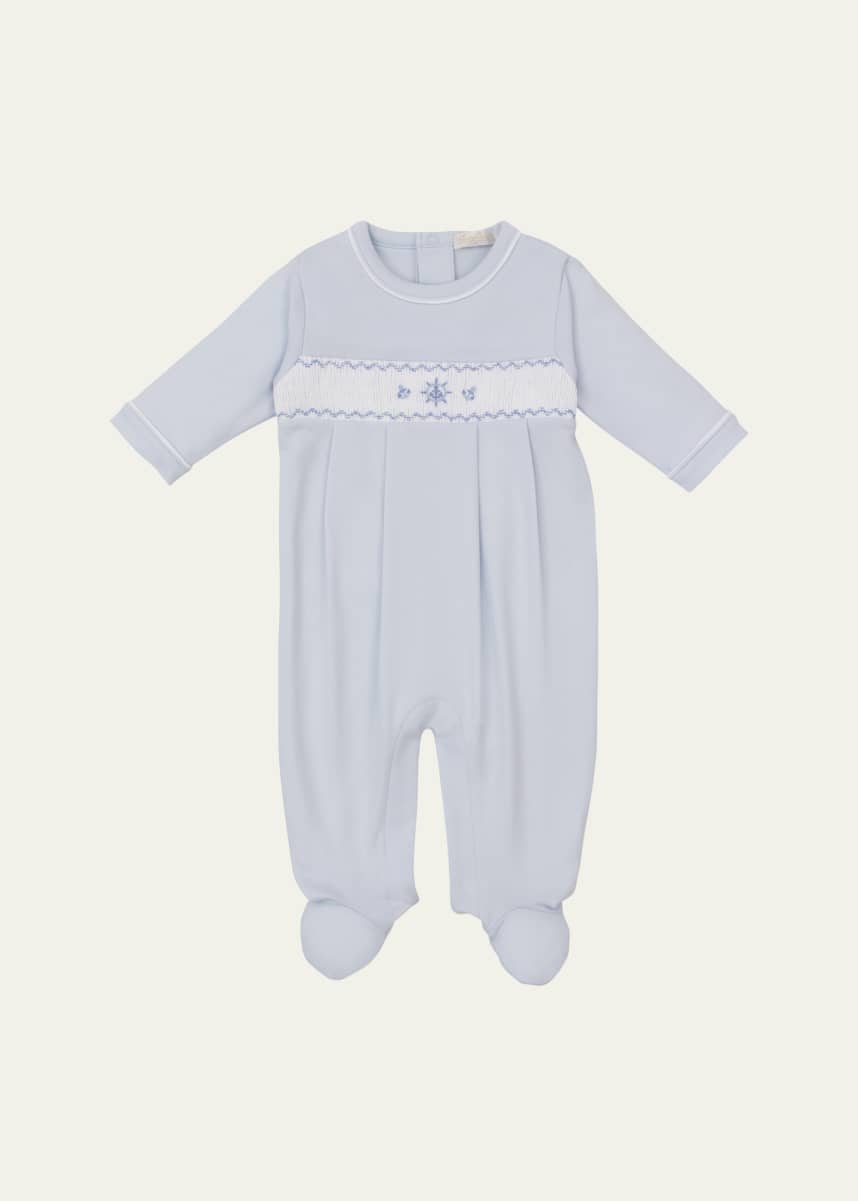 Kissy Kissy Boy's CLB Summer Medley 25 Smocked Footie, Size Newborn-9M