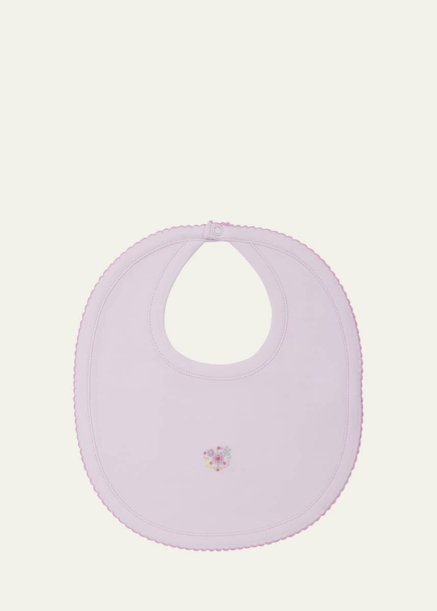 Kissy Kissy Girl's Premier Flowers and Vines Bib