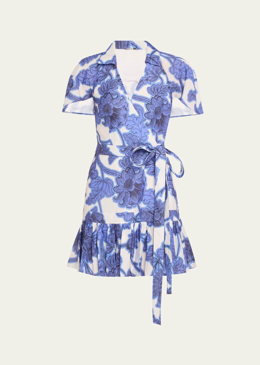 Alexis Melba Floral Mini Wrap Dress