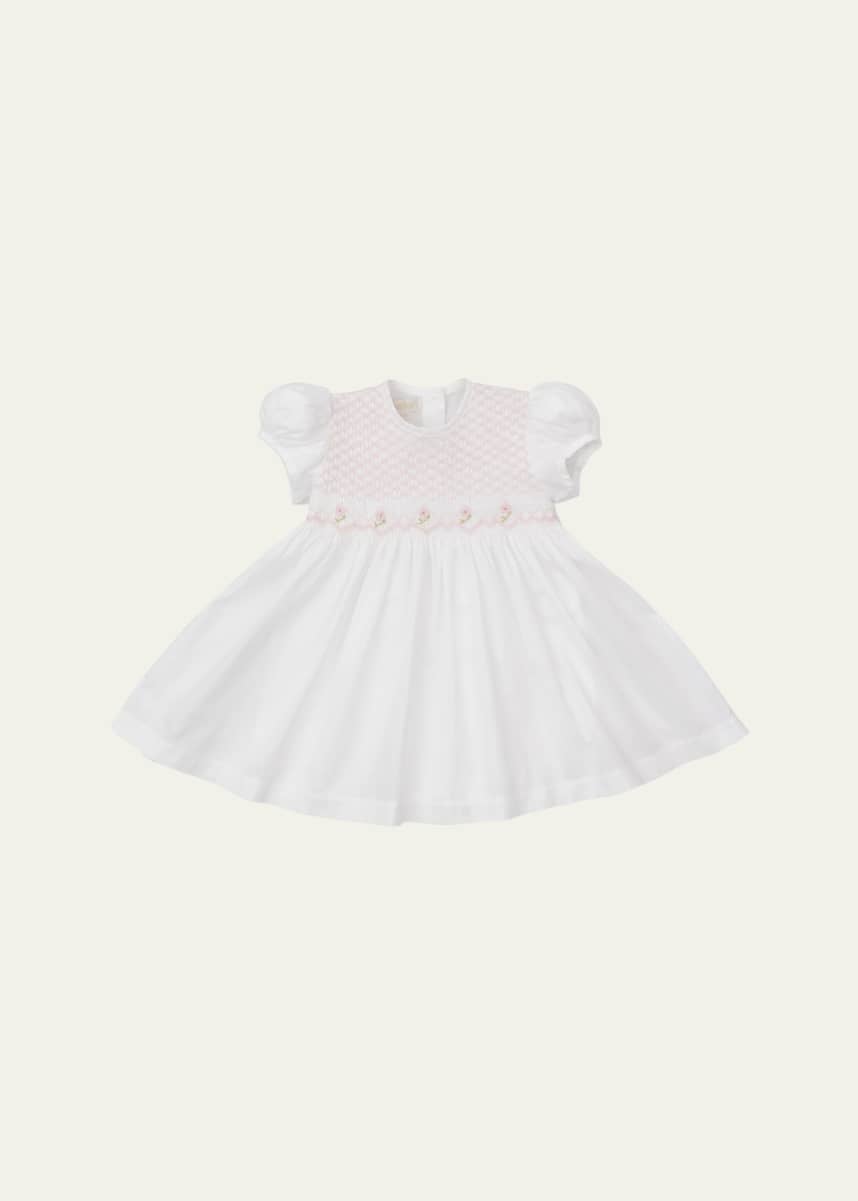 Kissy Kissy Girl's Elegance Smocked Dress, Newborn-18M