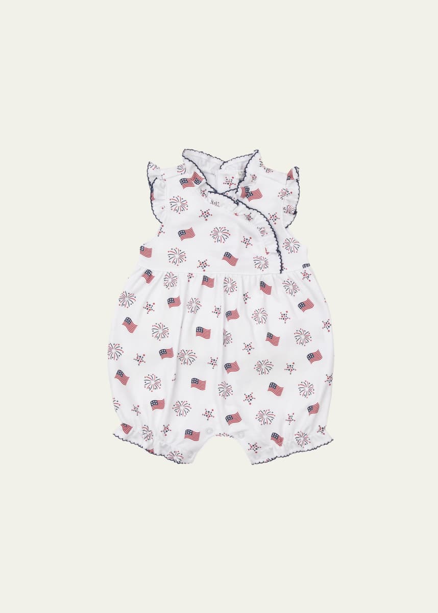 Kissy Kissy Girl's Bold Stripes and Bright Stars Short Playsuit, Size 0M-18M