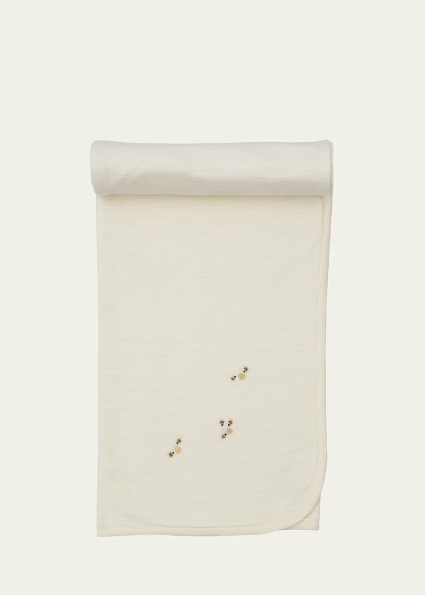 Kissy Kissy Premier Elephant Esprit Jacquard Blanket with Hand Embroidery
