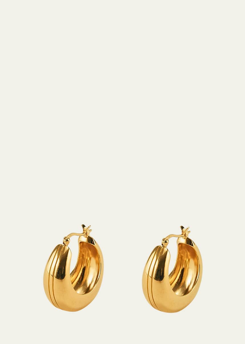 Gwen Beloti Stripe Dome Hoop Earrings