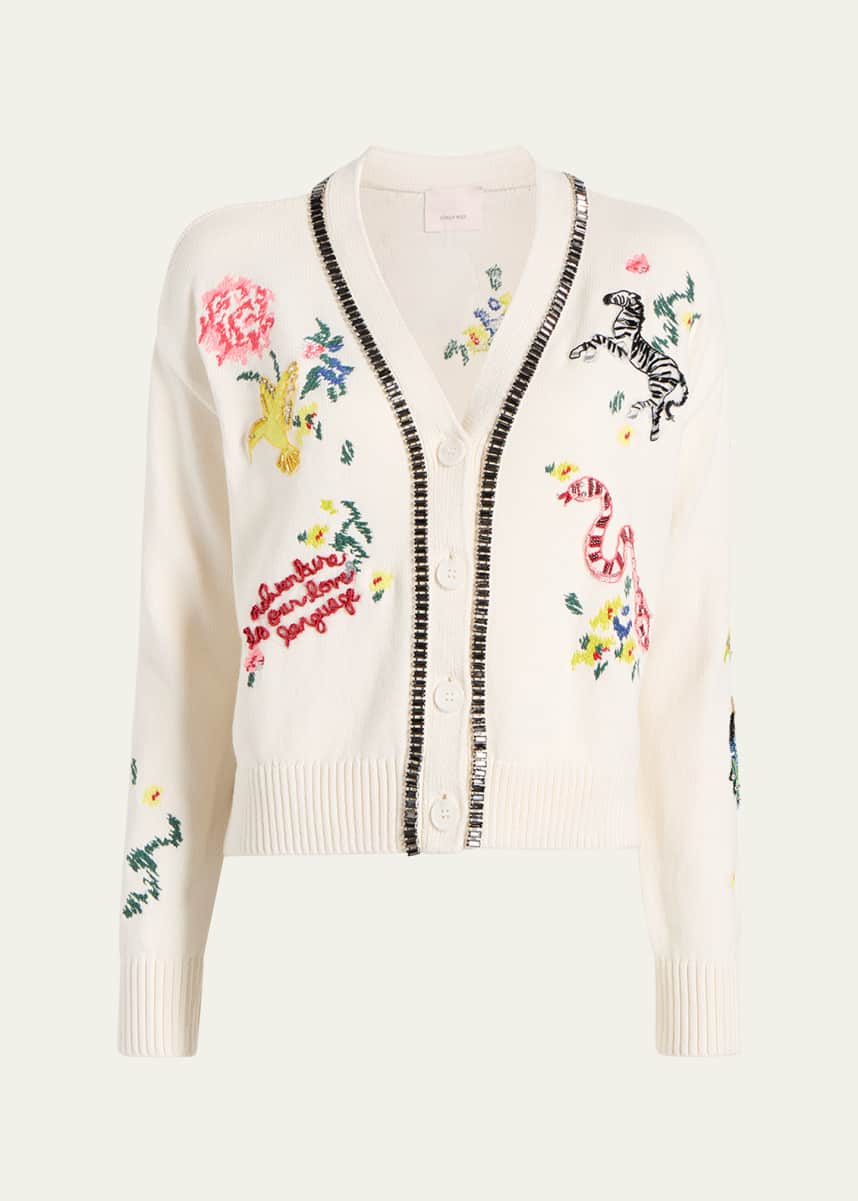 Cinq a Sept Nyla Animal Cardigan