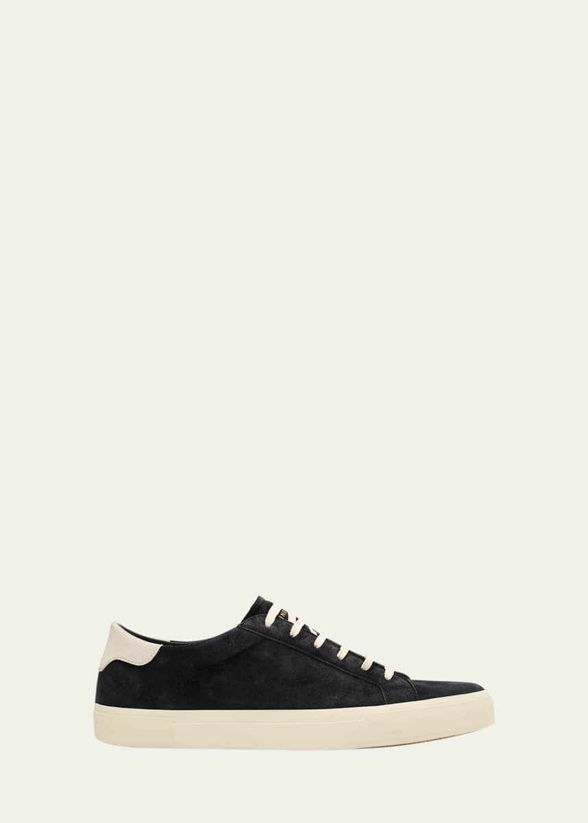 Brunello Cucinelli Men's Suede Low-Top Sneakers
