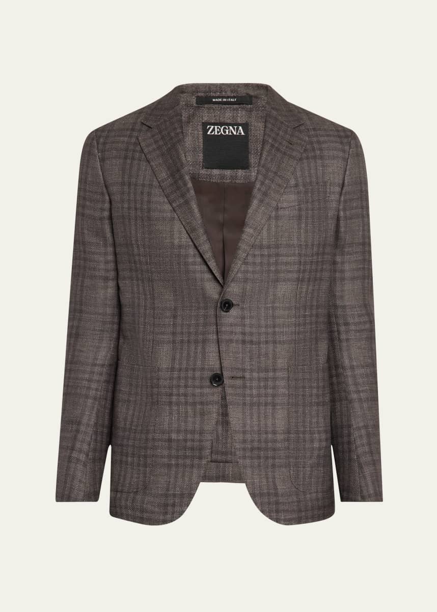 ZEGNA Men's Tonal Plaid Sport Coat