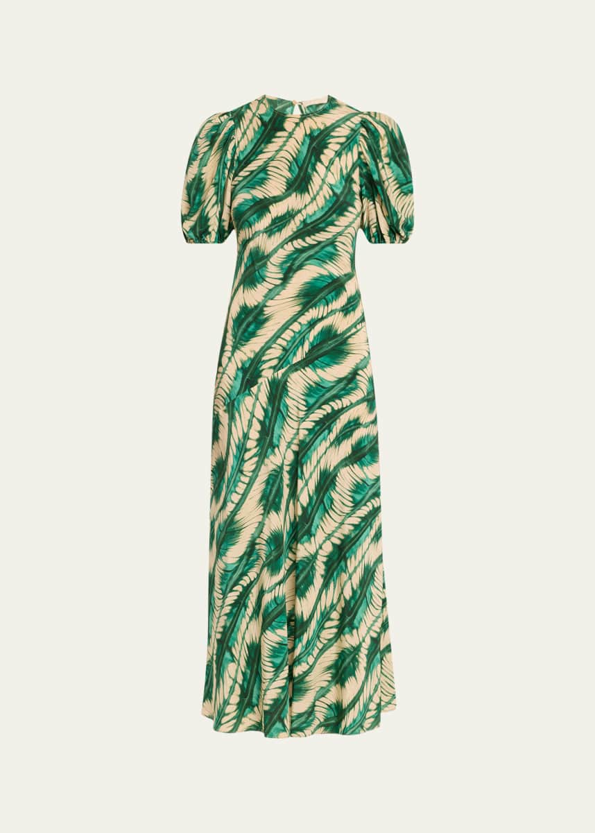 Ulla Johnson Ines Puff-Sleeve Midi Dress
