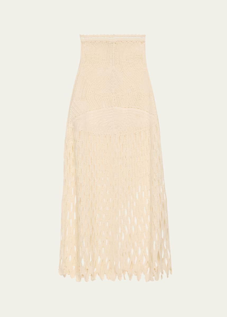 Ulla Johnson Kalista Crochet-Knit Skirt