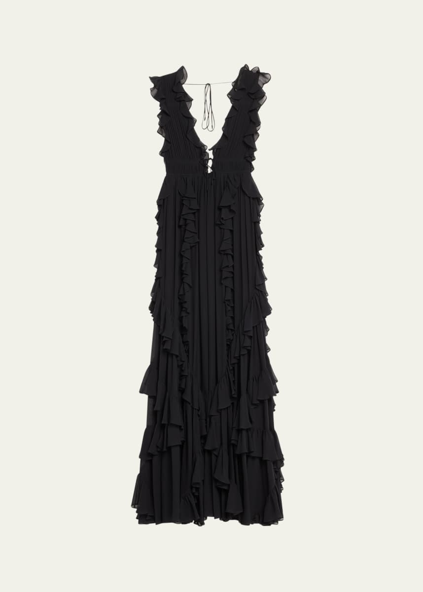 Ulla Johnson Florella Ruffled Silk Gown